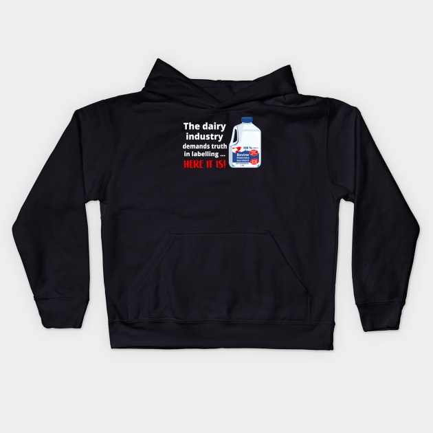 DAIRY INDUSTRIES Kids Hoodie by Green Art Service